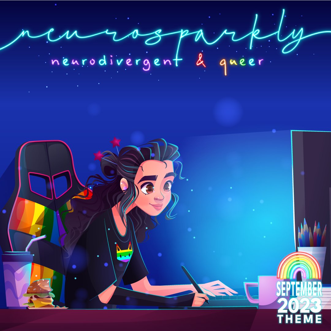 September 2023 "Neurosparkly: Neurodivergent & Queer" full box