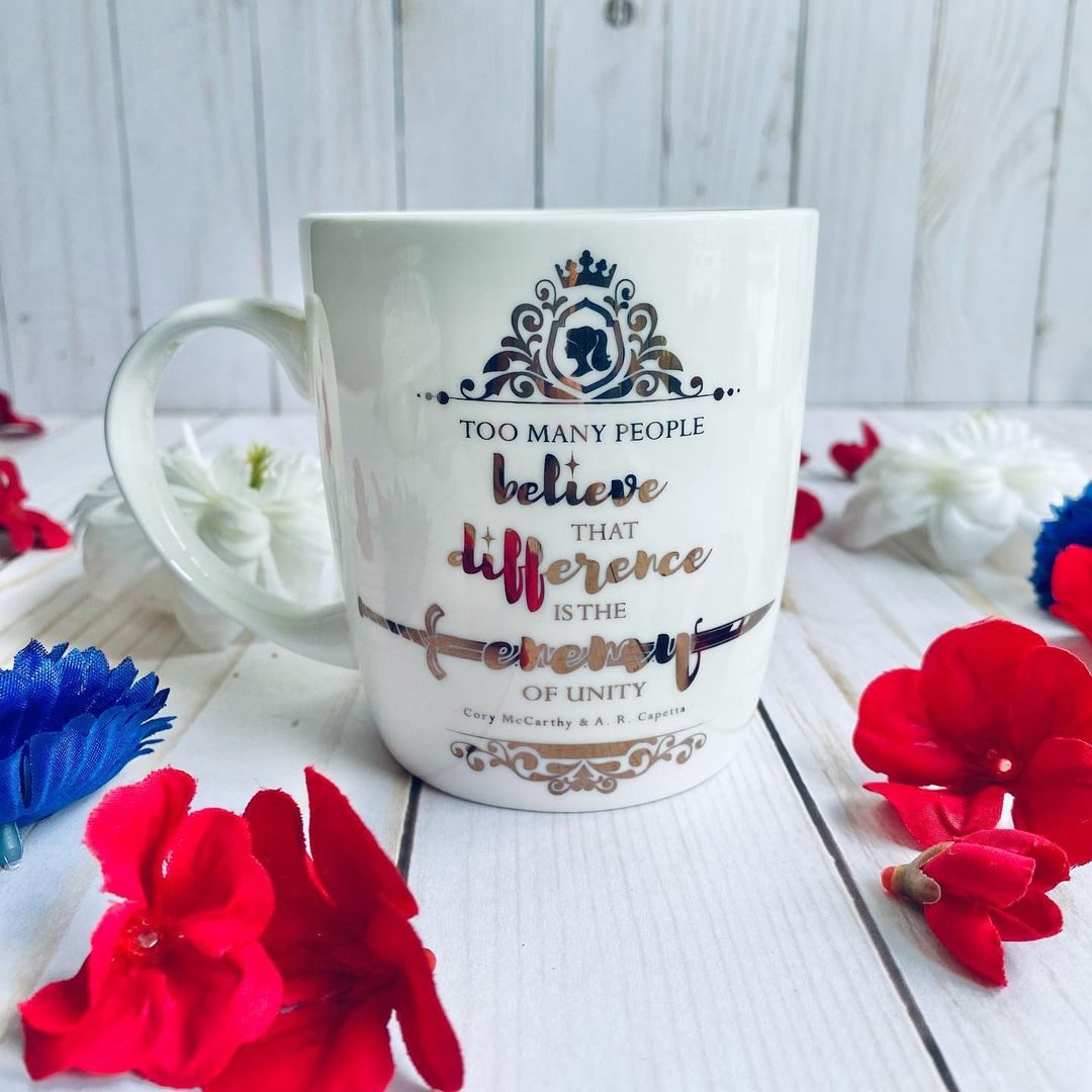 Our Once & Future mug.