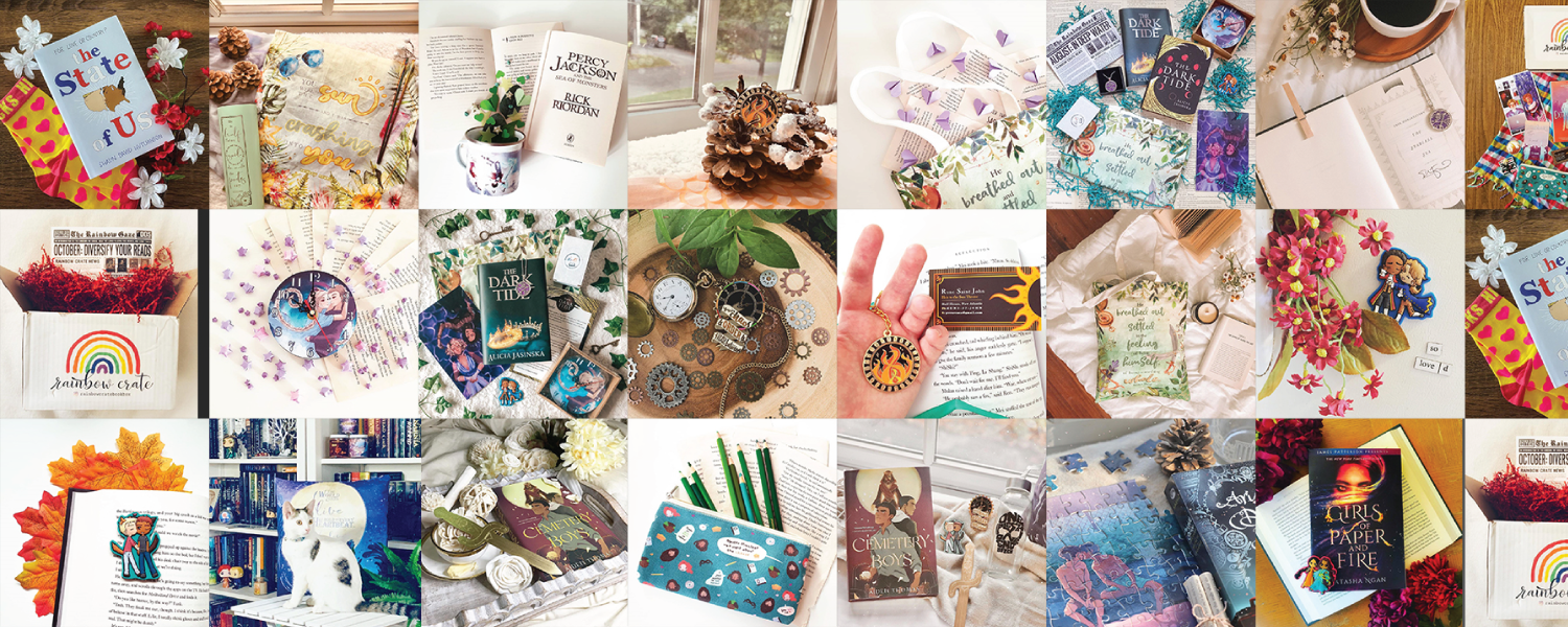 A collage of images featuring items from our boxes.